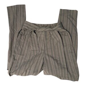 Dynamite Gray with Pink Stripes Tie Trousers